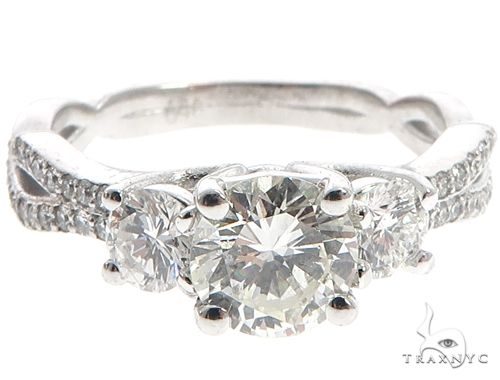 Platinum Diamond Three Stone Ring 64757