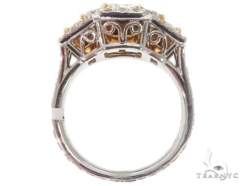 Radiant Cut Fancy Yellow Diamond Engagement Ring 64566