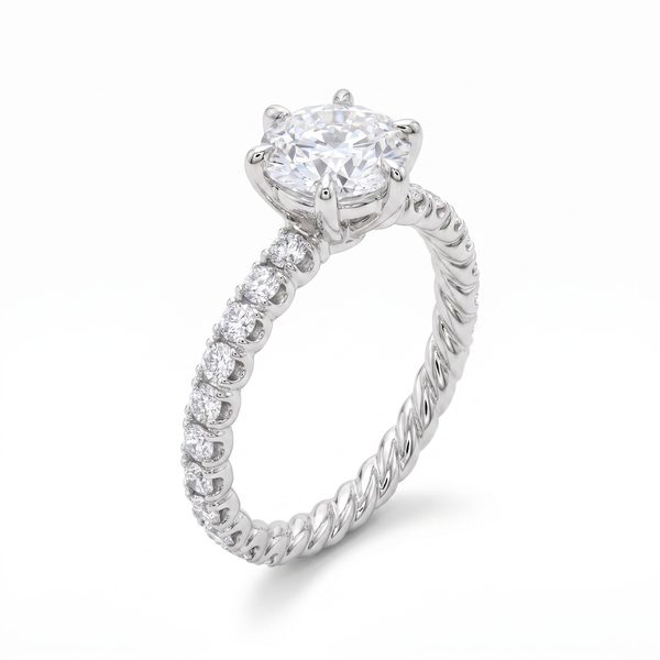 Round Cut Engagement Ring 61467