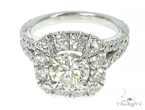 14K White Gold Diamond Engagement Ring 66139