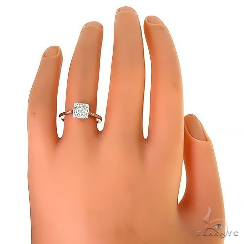 18K Gold Baguette Diamond Engagement Ring 67296
