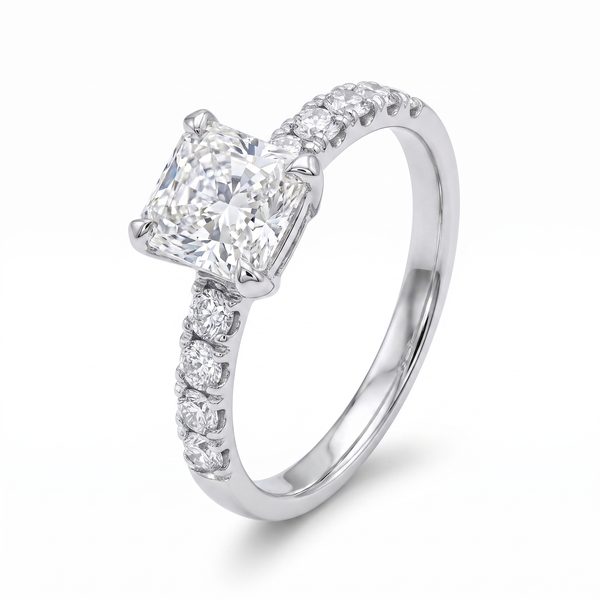 18K Gold Diamond Engagement Ring 68196