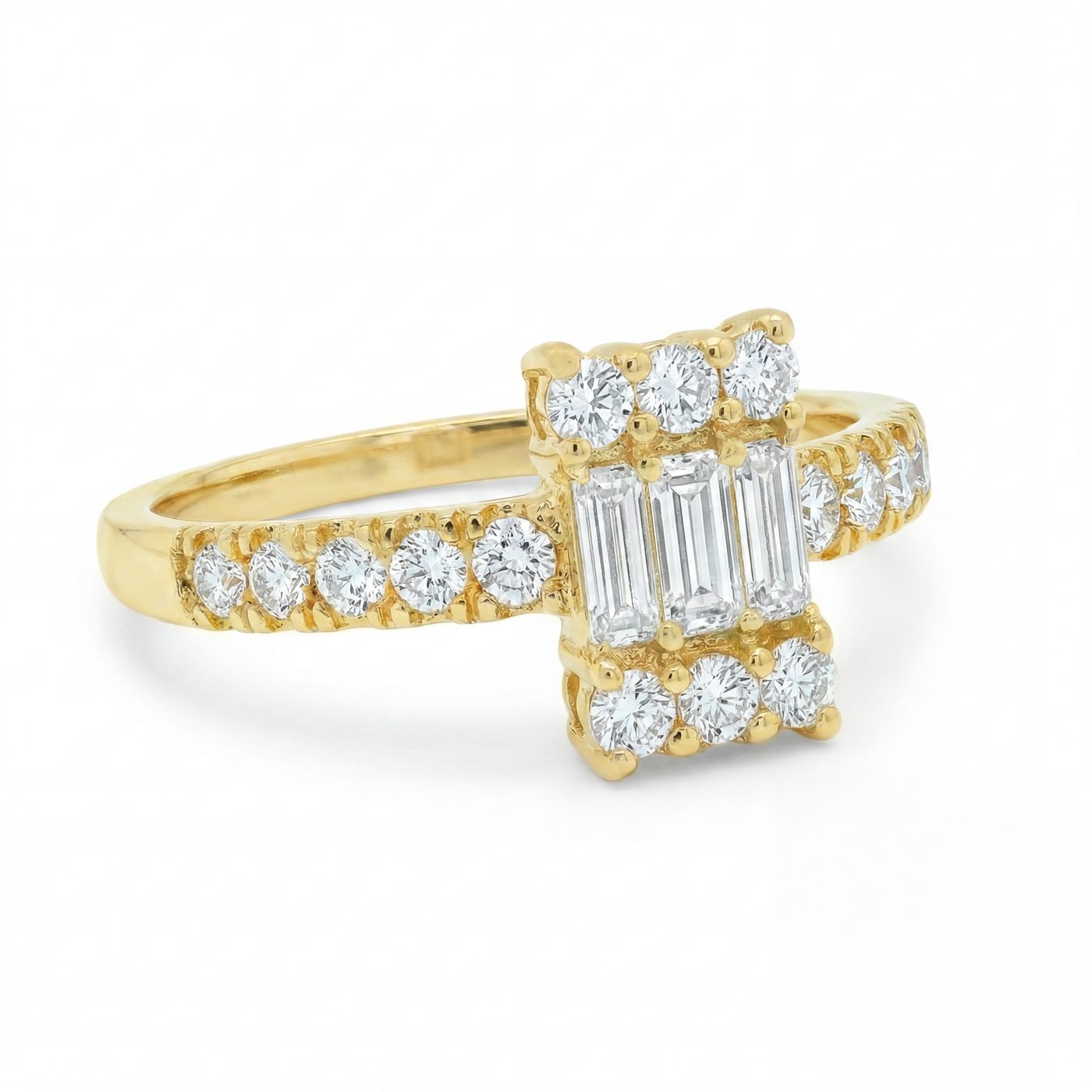 Baguette Diamond Engagement Ring 68622
