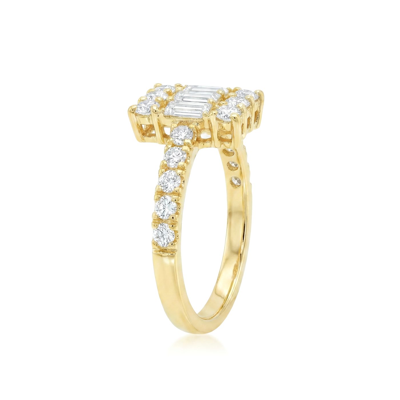 Baguette Diamond Engagement Ring 68622