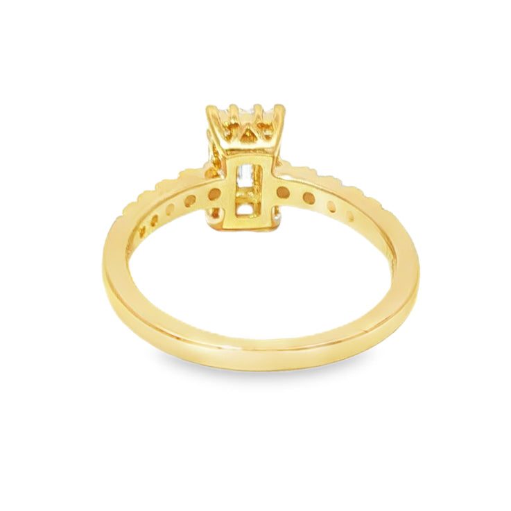 Baguette Diamond Engagement Ring 68622