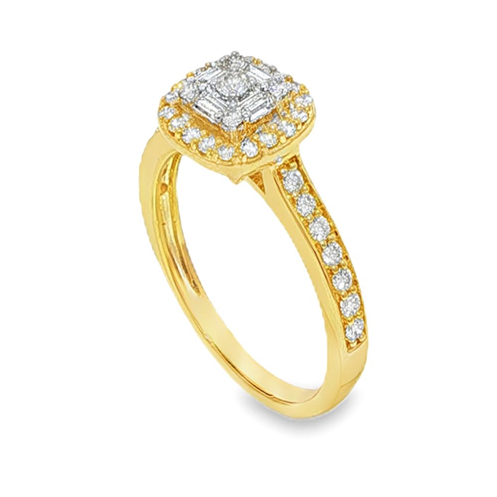 Baguette Diamond Engagement Ring 68623