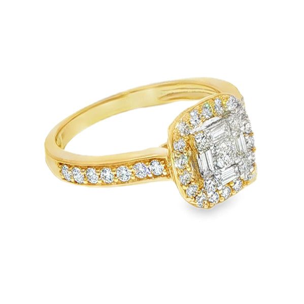 Baguette Diamond Engagement Ring 68623