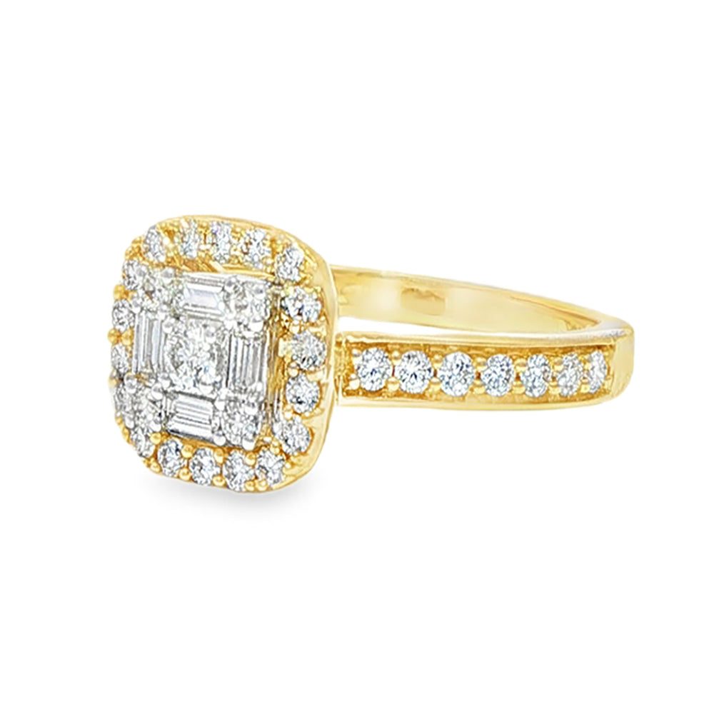 Baguette Diamond Engagement Ring 68623