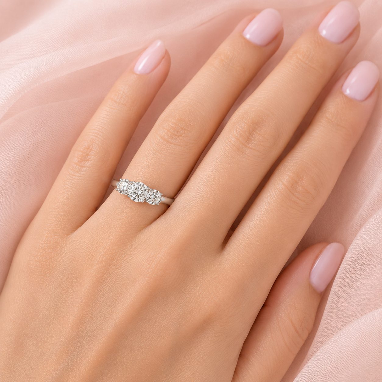 Cascade Three-Stone Ring 16763