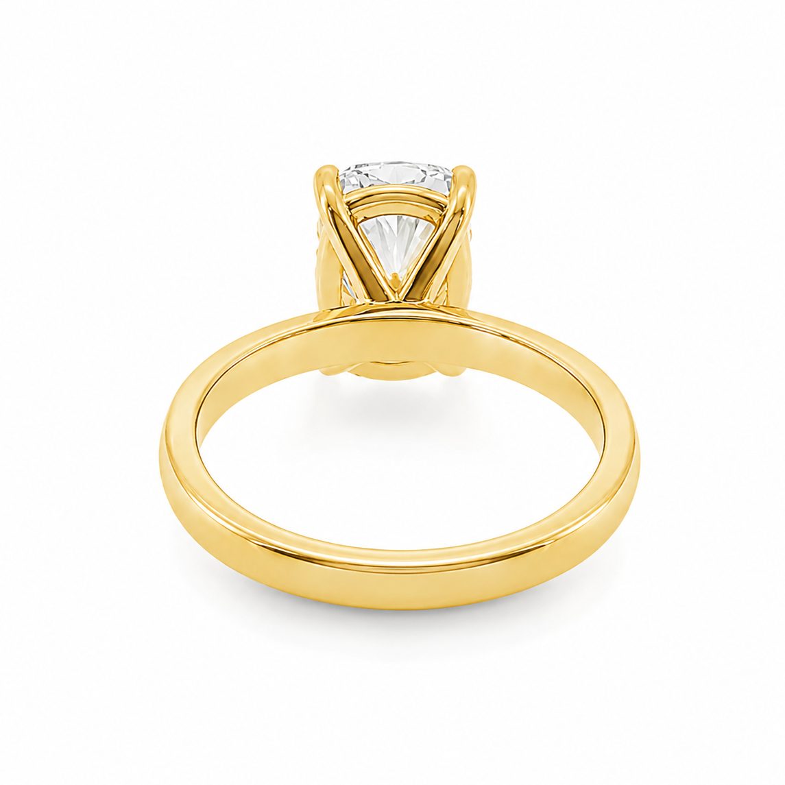 Elongated Cushion Lab Grown Diamond Solitaire Engagement Ring 68640