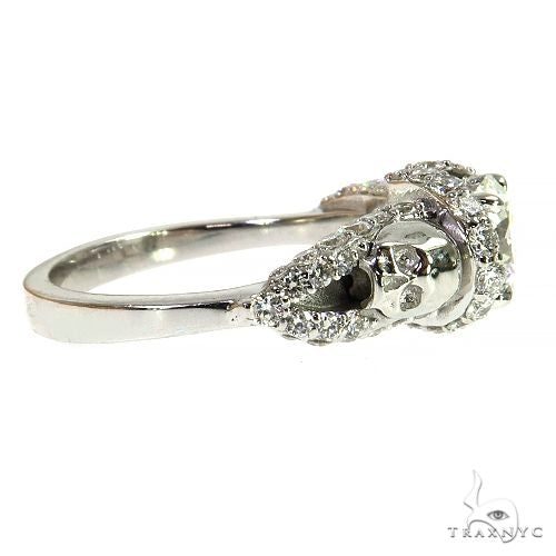 Custom Made Skull Diamond Engagement Ring 68536