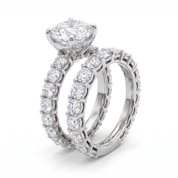 Diamond Engagement Ring Set Lab 69143