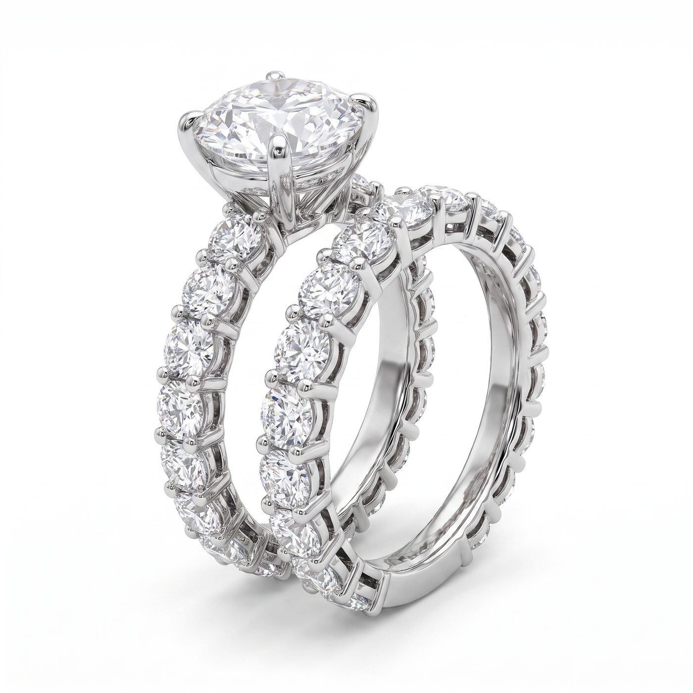 Diamond Engagement Ring Set Lab 69143