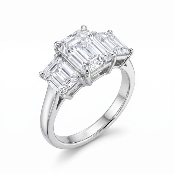 18k White Gold Prong Diamond Wedding Ring-40016