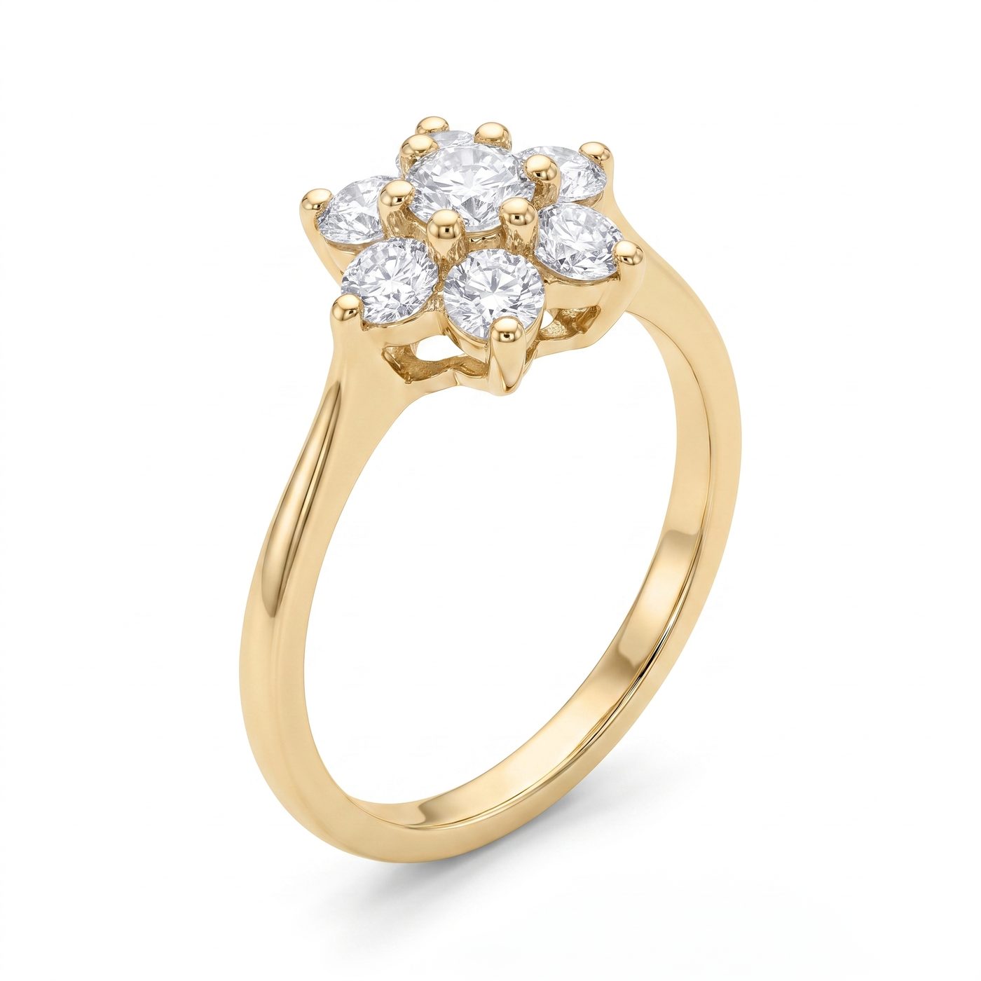Ladies Diamond Flower Ring 35984