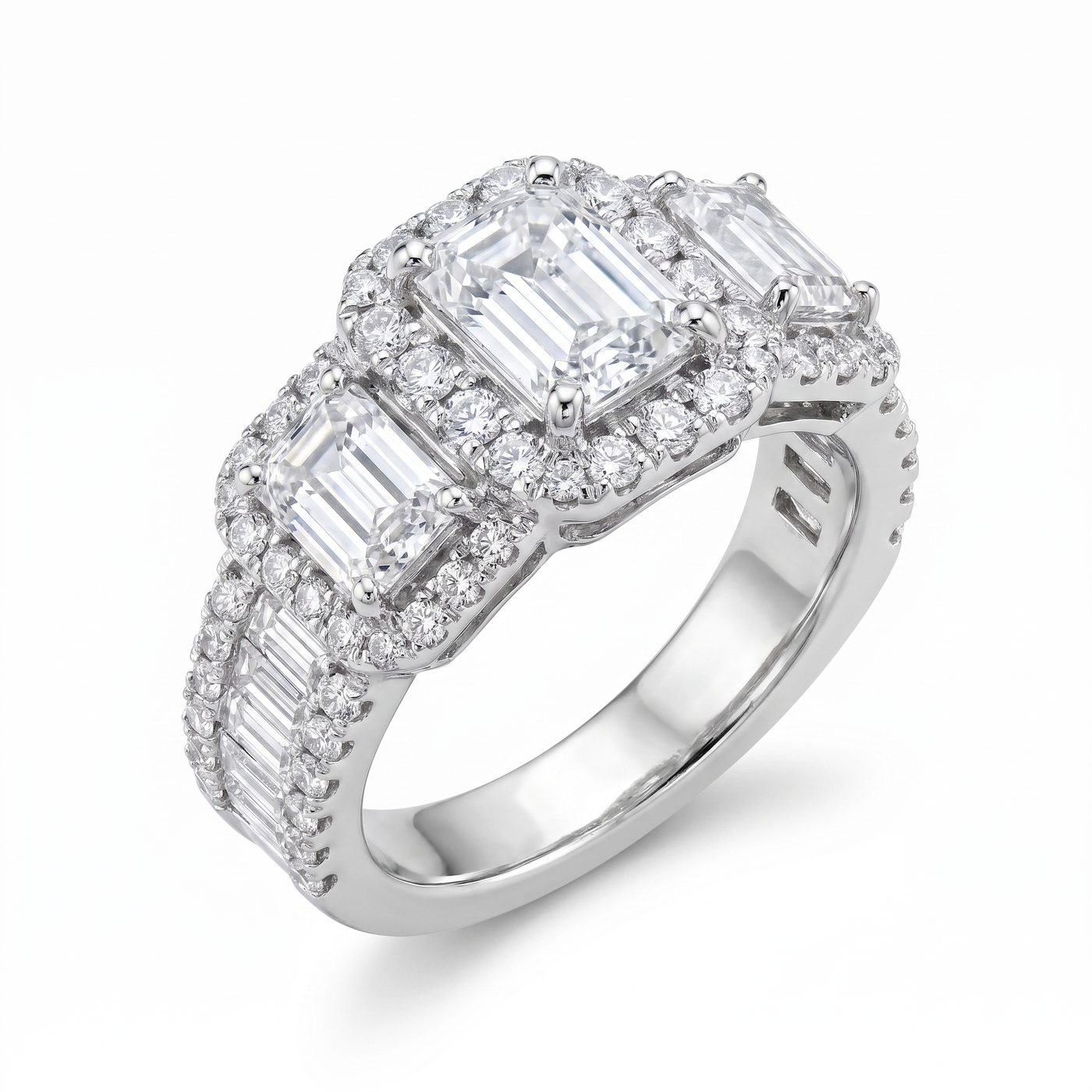 Ladies White Gold Diamond Ring 21040