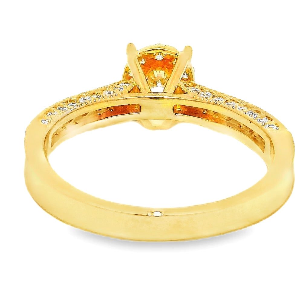 Floral Spark Diamond Engagement Ring 18191