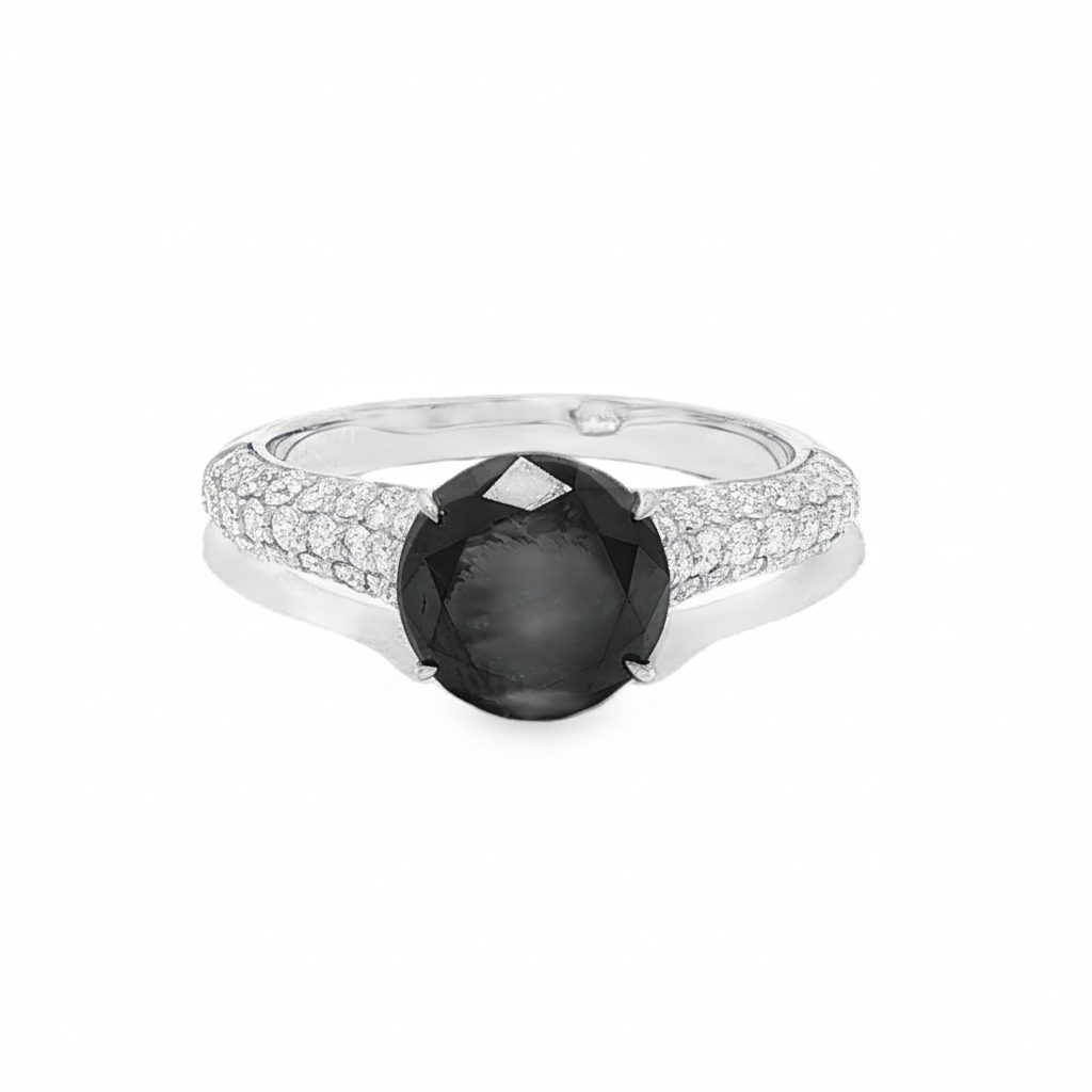Prong Black Diamond Ring 27569