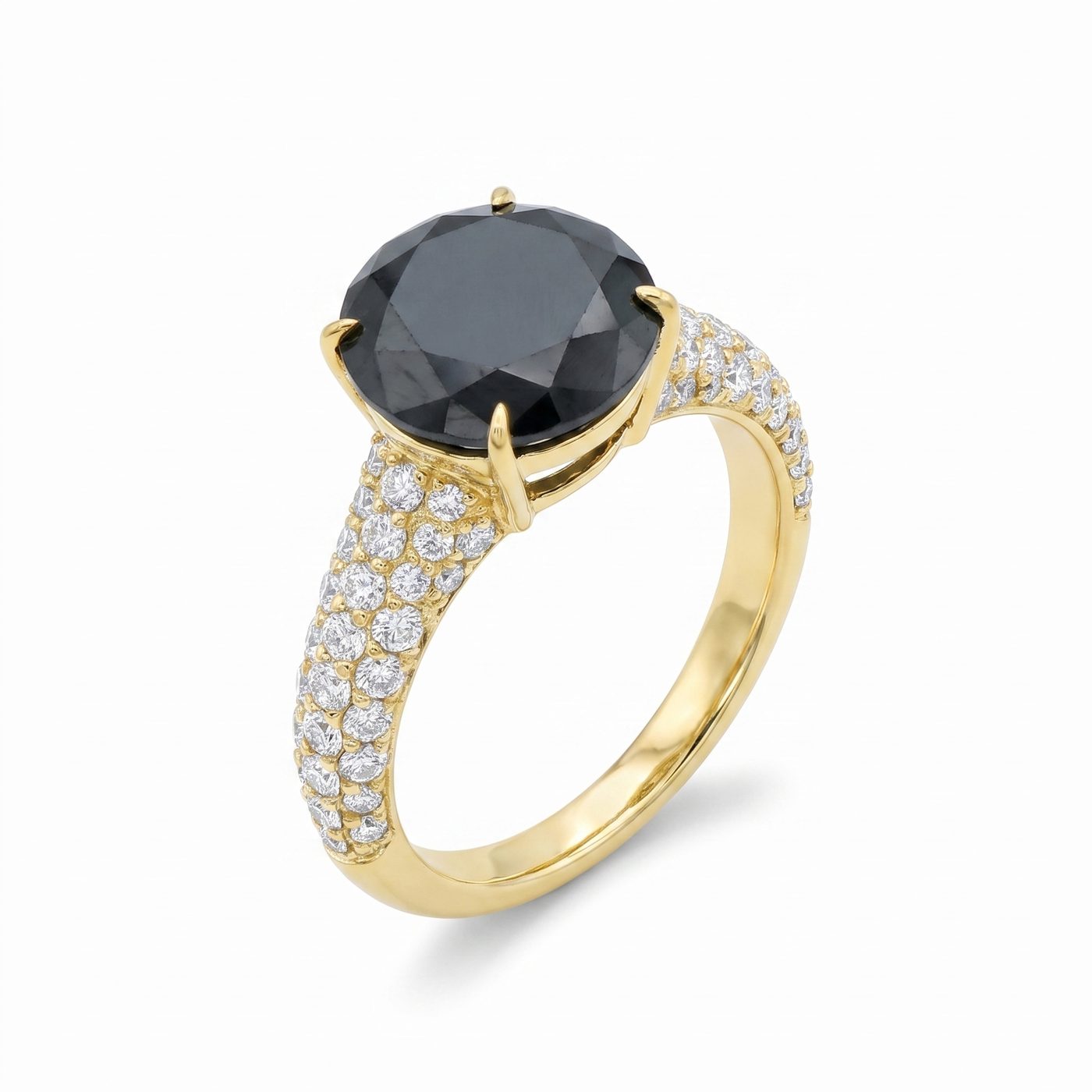 Prong Black Diamond Ring 27569