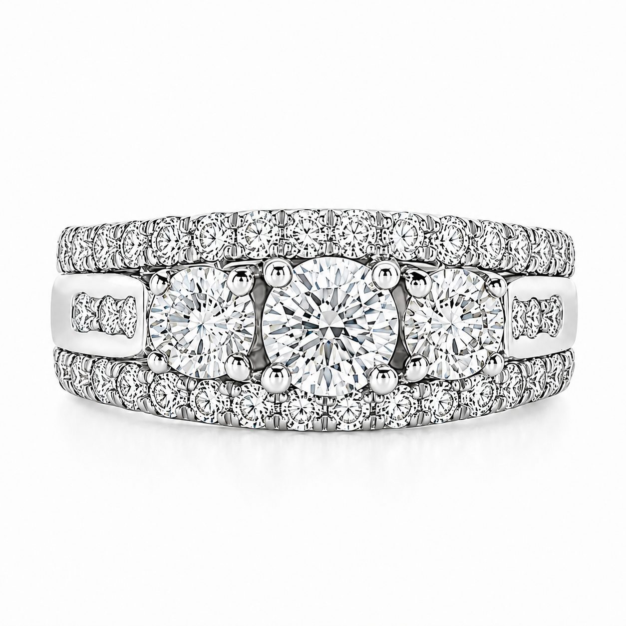 White Gold Wedding Ring 5613
