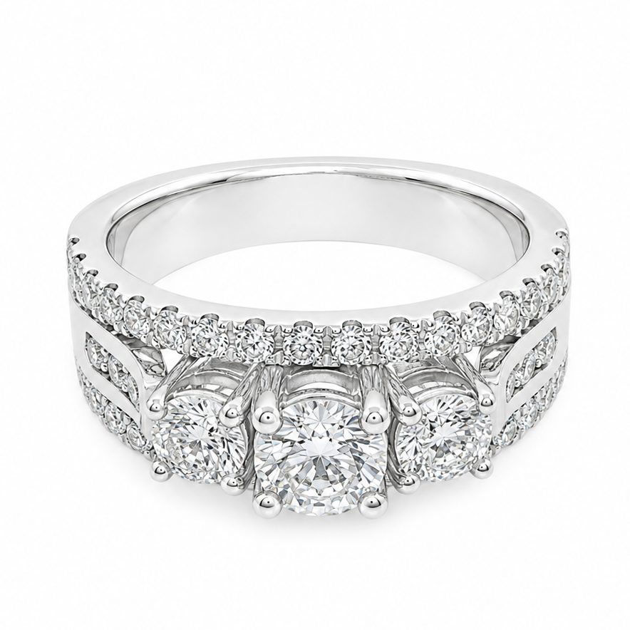 White Gold Wedding Ring 5613