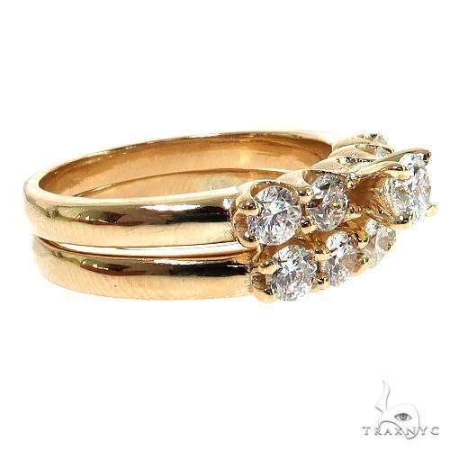 Yellow Gold Round Solitaire Ring Set 2969