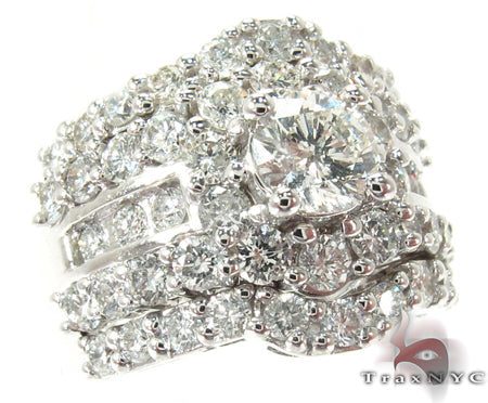 Snow Queen Diamond Wedding Ring Set 27166