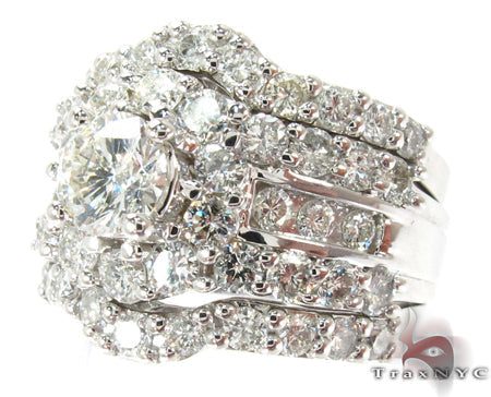 Snow Queen Diamond Wedding Ring Set 27166