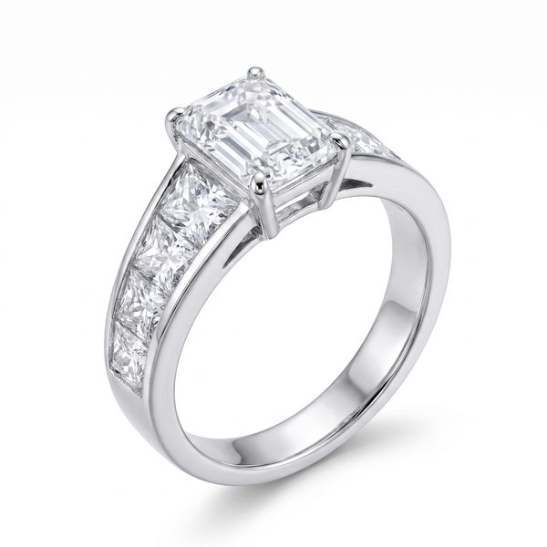 Emerald Cut Diamond Engagement Ring 68179