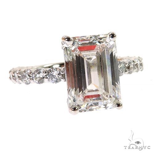 Emerald Cut Diamond Engagement Ring 69069