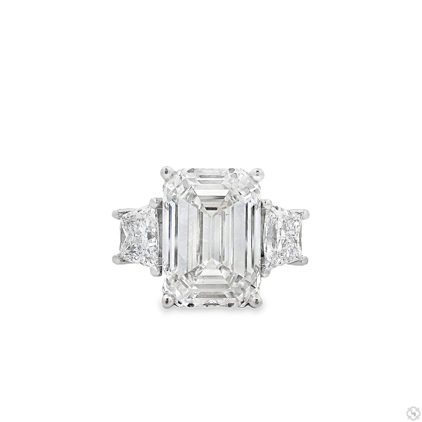 Emerald Diamond Engagement Ring 70386
