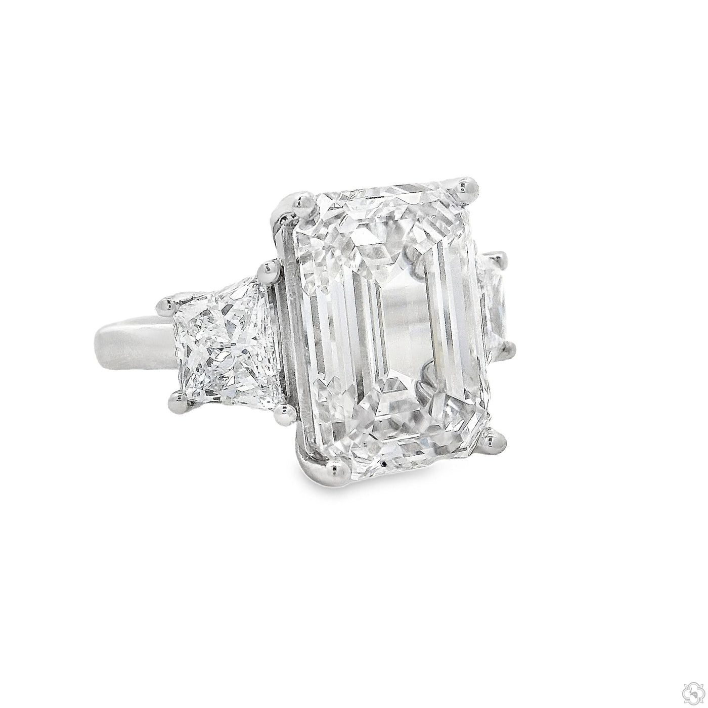 Emerald Diamond Engagement Ring 70386