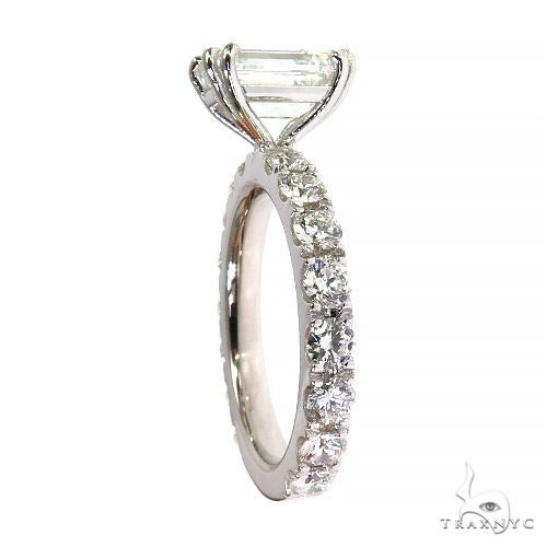 Emerald Diamond Engagement Ring (Lab) 68231