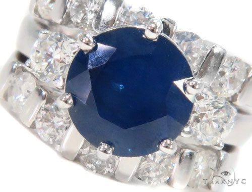 Three Piece Sapphire Engagement Ring 44160