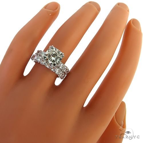Eternity Diamond Engagement Ring Set 68942