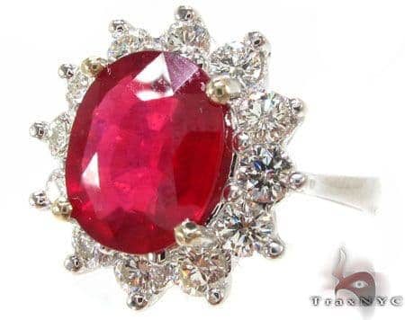 Ruby Flower Ring 5 16917