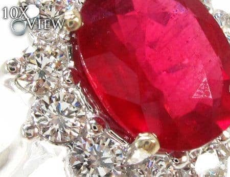 Ruby Flower Ring 5 16917