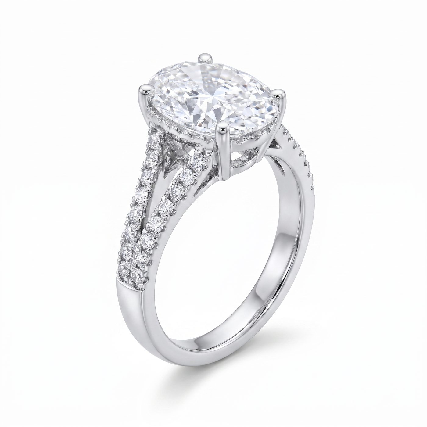 Oval Diamond Engagement Ring 68839