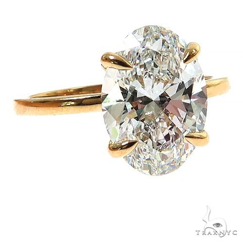 Oval Shape Diamond Engagement Ring 68838