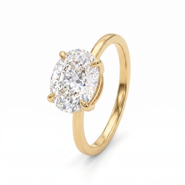 Oval Shape Diamond Engagement Ring 68838