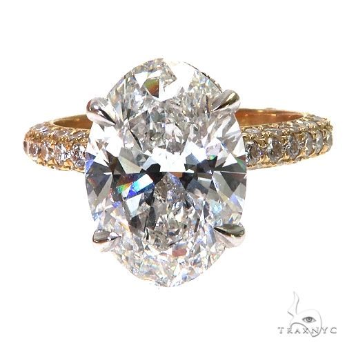 Oval Shape Diamond Engagement Ring (Lab) 68363