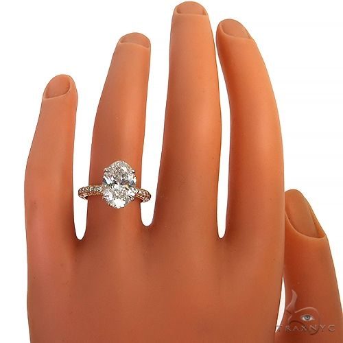 Oval Shape Diamond Engagement Ring (Lab) 68363