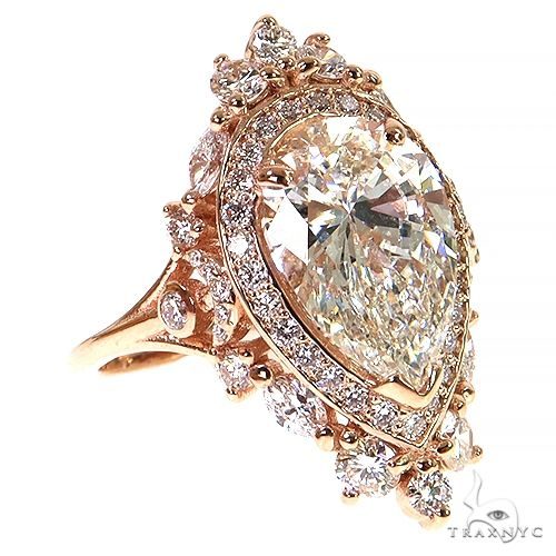 Pear Shape Diamond Engagement Ring (Lab) 68365