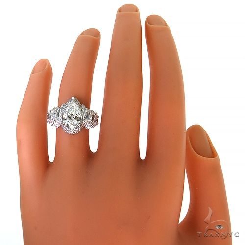 Pear Shape Diamond Engagement Ring (Lab) 68460