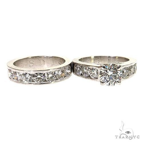 Platinum Engagement Ring Set 68941