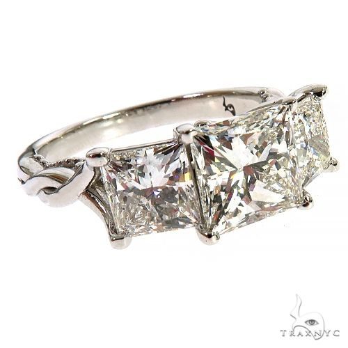 Princess Cut Diamond Engagement Ring (Lab) 68194
