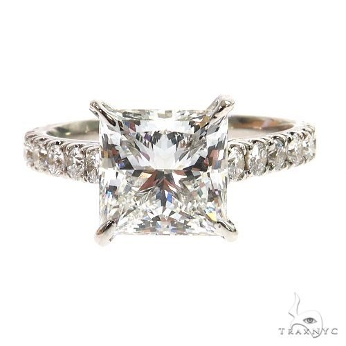 Princess Cut Diamond Engagement Ring Set 68836