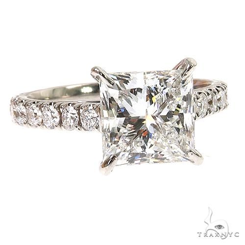 Princess Cut Diamond Engagement Ring Set 68836