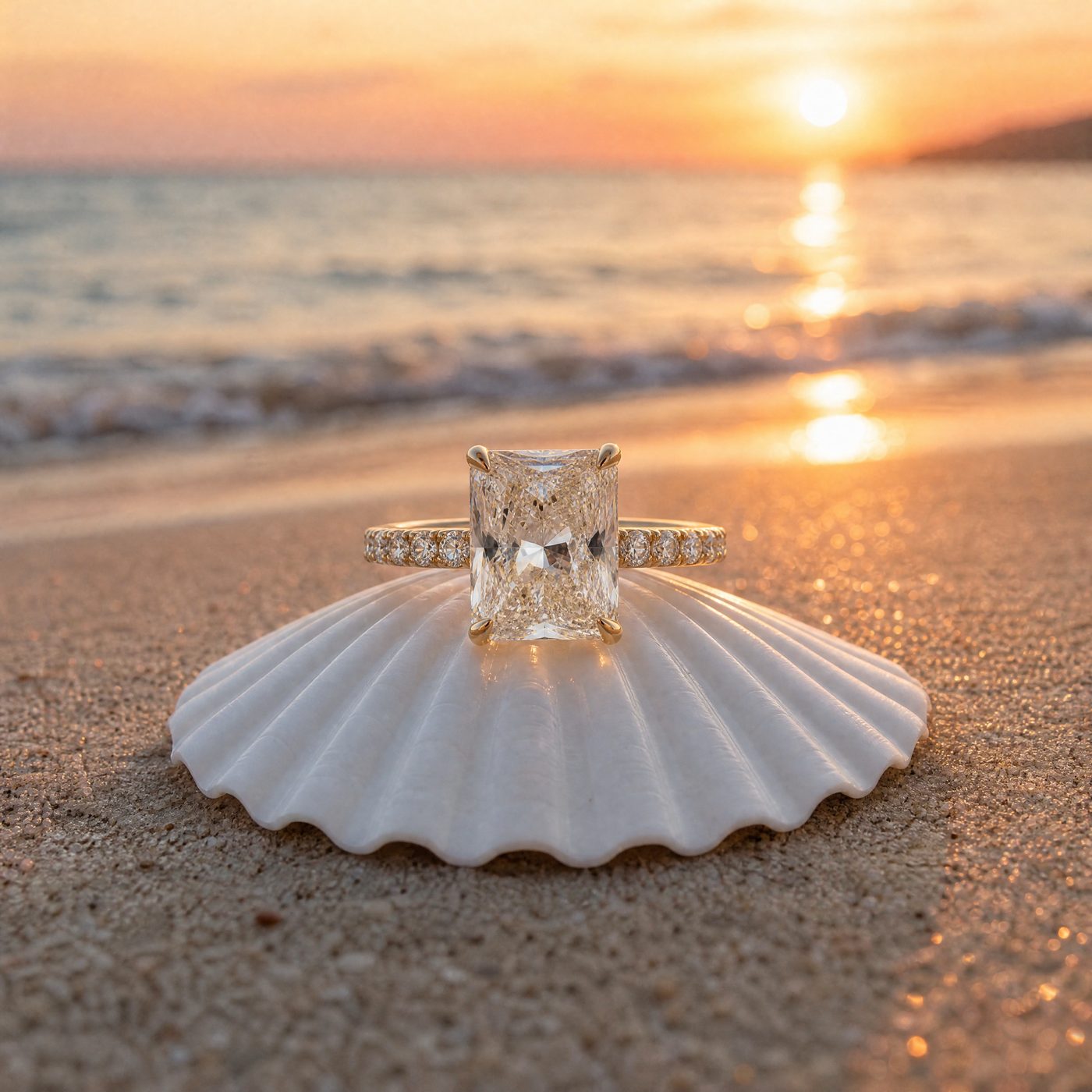Radiant Cut Diamond Engagement Ring 68554
