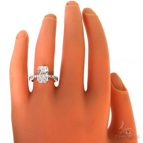 Radiant Cut Pavé Engagement Ring 68633